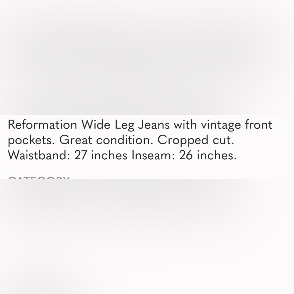 Reformation wide leg jeans - Picture 7 of 7